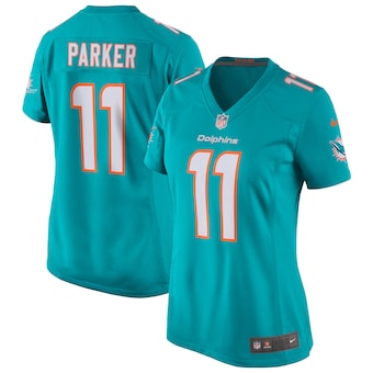 womens nike devante parker aqua miami dolphins game jersey_p